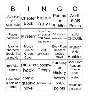 3rd Grade March Bingo Card