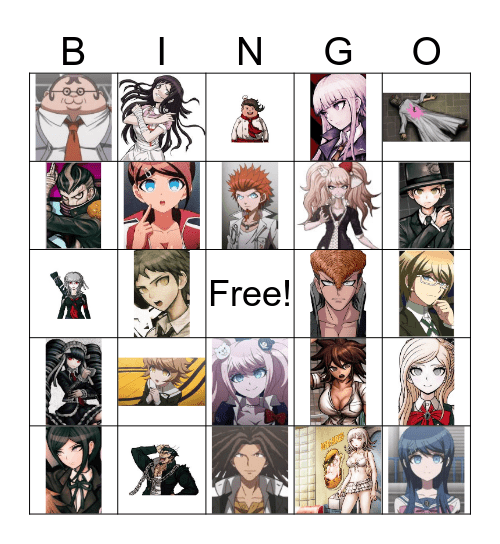 Danganronpa Bingo  Bingo Card