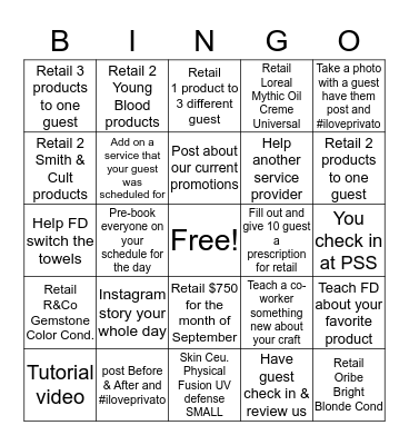 September Got Me Like Bingo Card