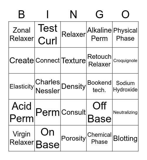 Texture  Bingo Card