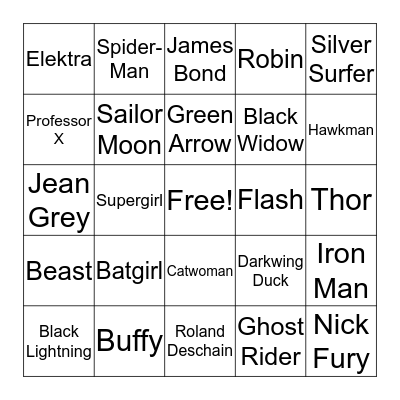 HEROES DAY! Bingo Card