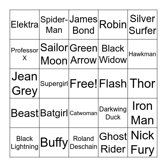 HEROES DAY! Bingo Card