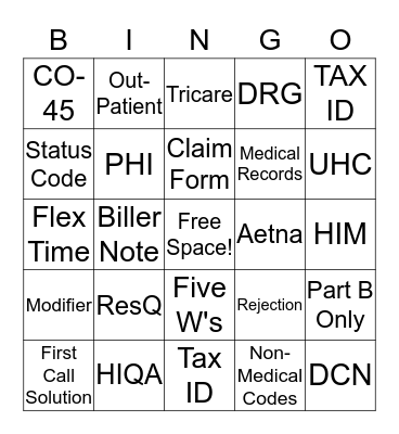 Bingo Card