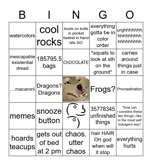 goat Bingo Card