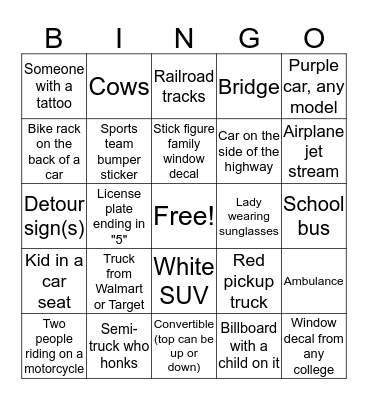 Bachelorette Party Bingo Card