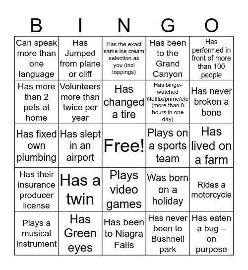 Applied CT Bingo! Bingo Card