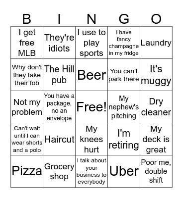 River House Bingo Card