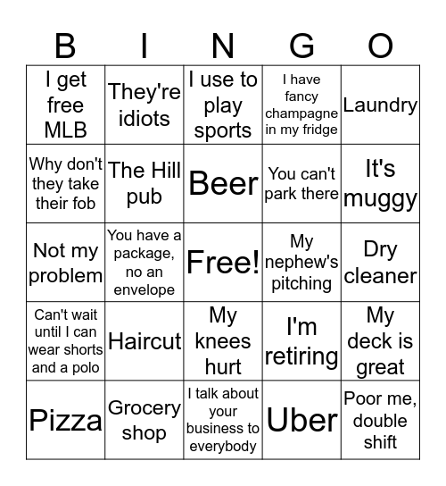 River House Bingo Card