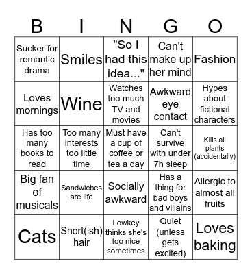... Bingo Card