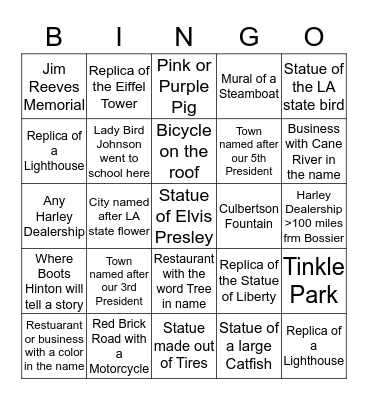 BIKER SCAVENGER HUNT BINGO  Bingo Card