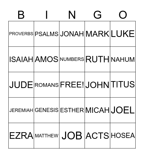 SGMBC HALLELUJAH NIGHT Bingo Card