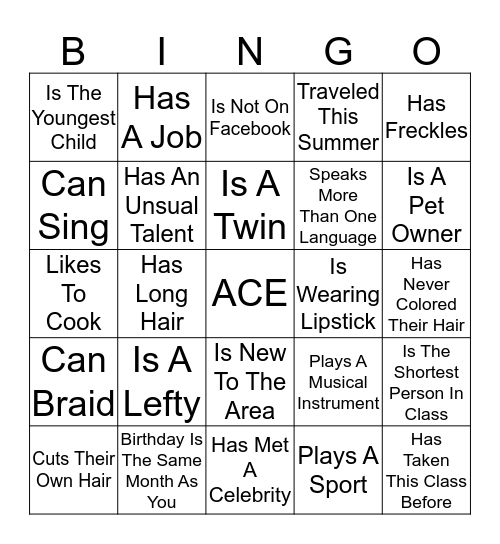 WELCOME TO BJACE-COSMETOLOGY Bingo Card