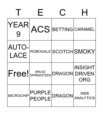 TECH BREAKFAST BINGO Card