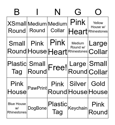 Padcare Bingo Card