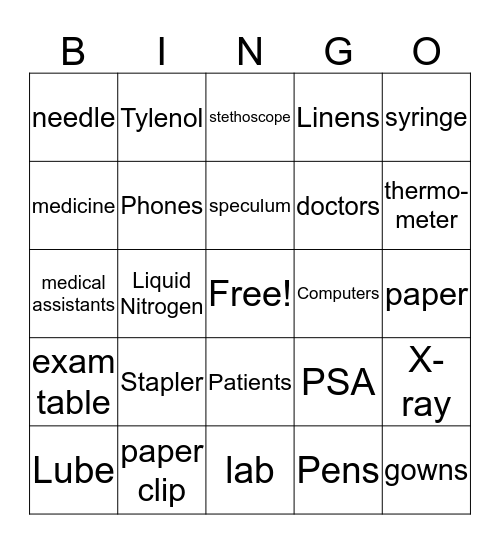 Promed Bingo  Bingo Card