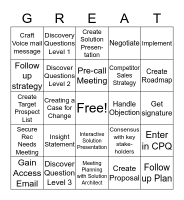 Learning & Enablement BINGO Card