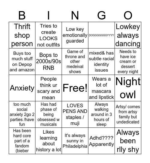 BinGOGO Bingo Card