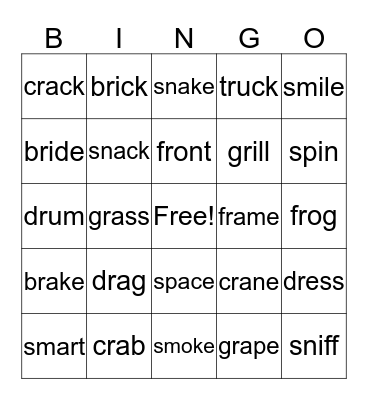 Writing Practice Words! Bingo Card