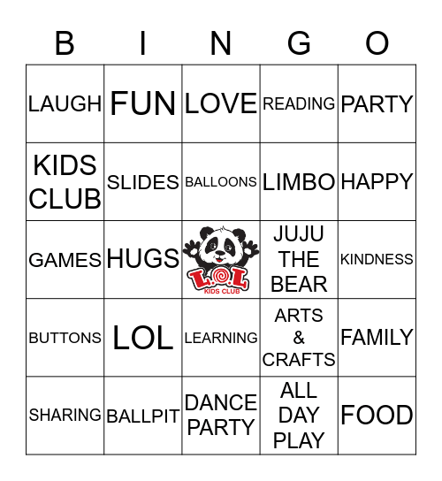 LOL ENRICHMENT PROGRAM  Bingo Card