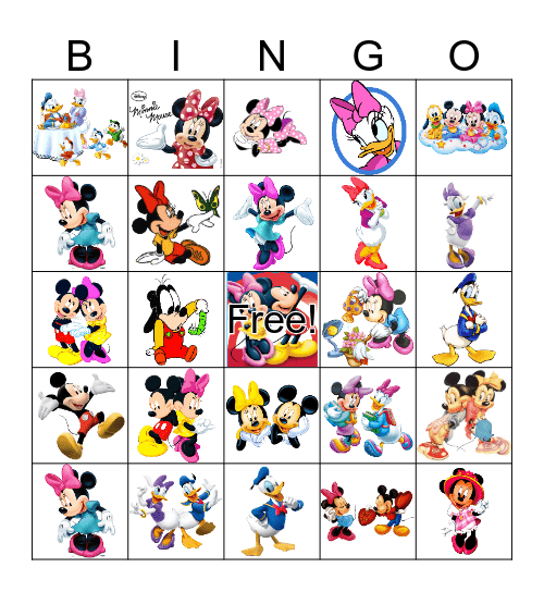 MINNIE BINGO Card