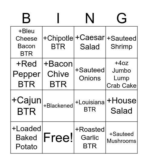 UPSELL BINGO Card