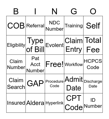 Evolent Bingo Card