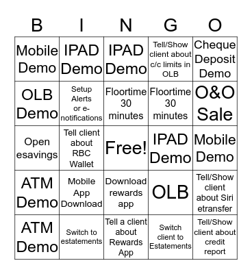 Digital Day Bingo Card