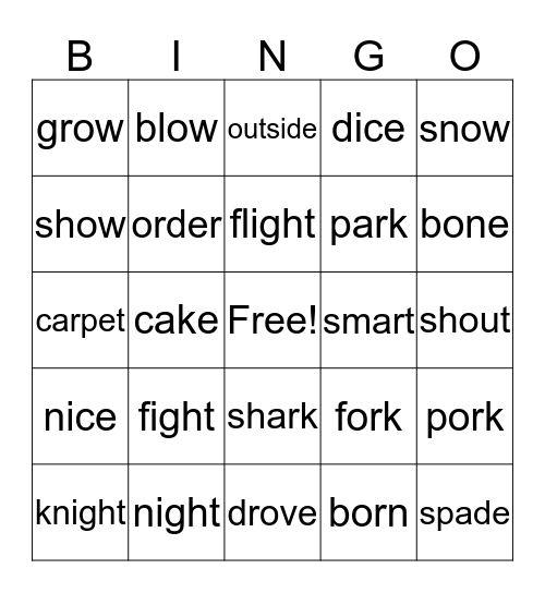 Mixed PAP - number 2 Bingo Card