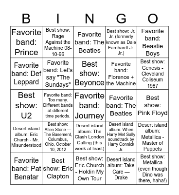 Content Rocks BINGO Card