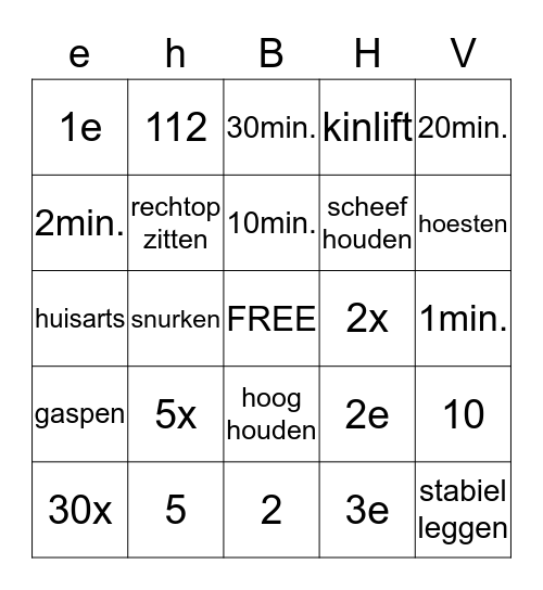 VosselmanBV BINGO Card