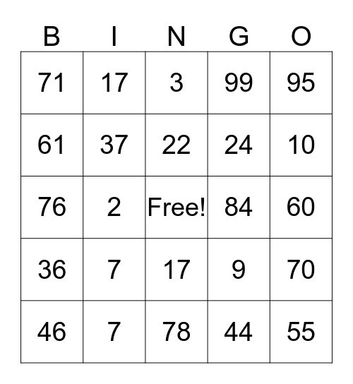 Spanish Loteria Bingo Card
