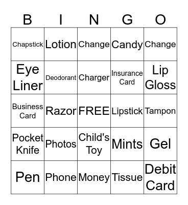 MAJOR BAG ALERT!!!! Bingo Card