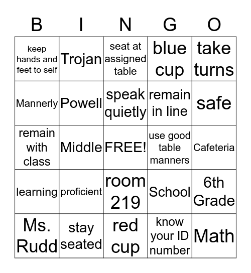 Bingo Card
