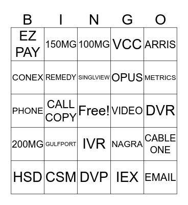 CSR BINGO Card