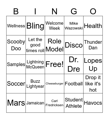 FRI - YAY BINGO Card