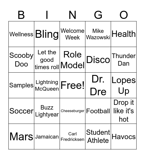 FRI - YAY BINGO Card