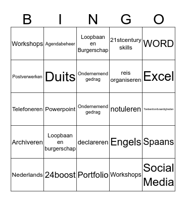 VAKKEN BINGO ASSISTANT Bingo Card