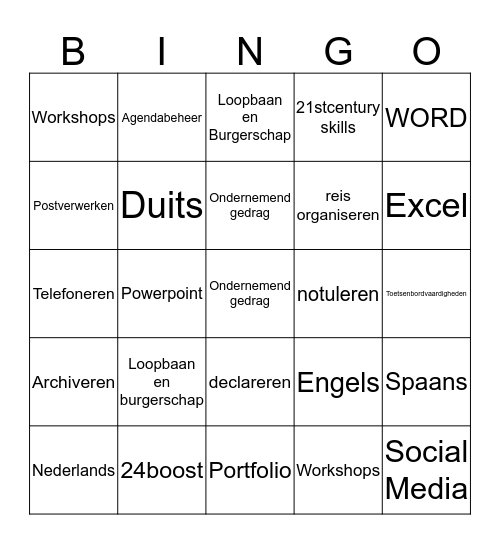 VAKKEN BINGO ASSISTANT Bingo Card