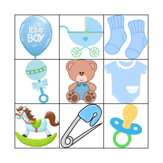 Baby Bingo Card