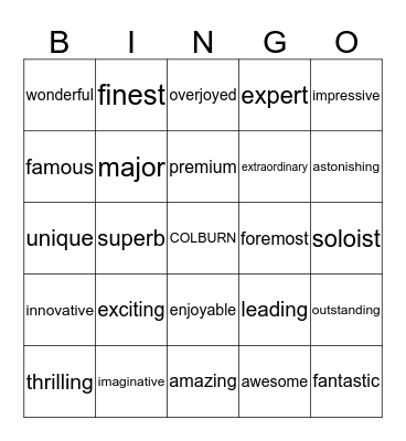 Convocation BINGO! Bingo Card