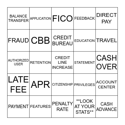 Link'd Keyword Bingo Card