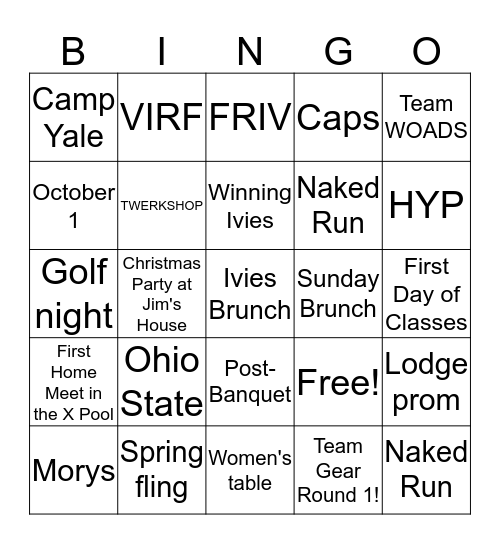 Yale WSWD 2017-2018 Bingo Card