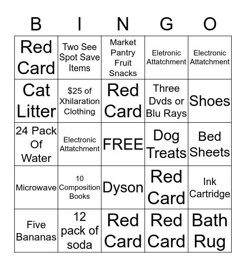 CHECKLANE BLACKOUT BINGO Card