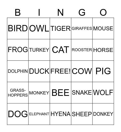 Bingo Card