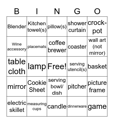 Bubbly Bridal Brunch Bingo Card