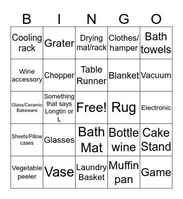Bubbly Bridal Brunch Bingo Card