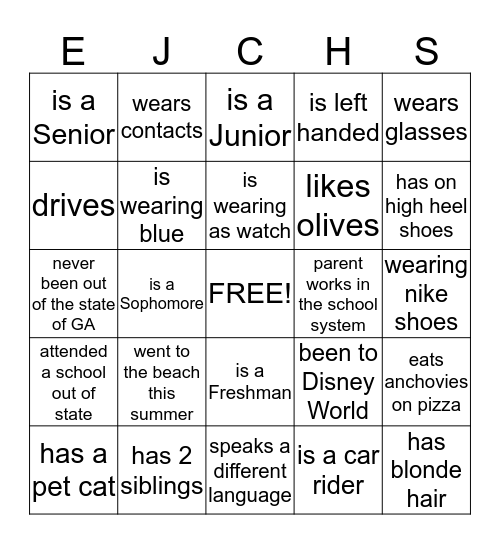 Bingo Card