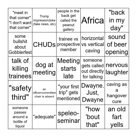 VPICC Bingo Card