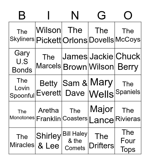 Bingo for The Reunion Bingo Card