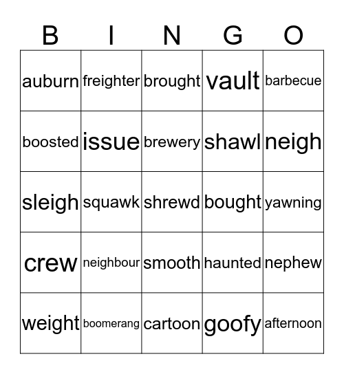 Bingo Card